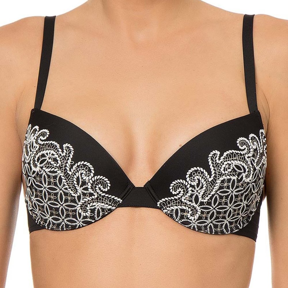Antigel Gold Embroidered Bikini Top